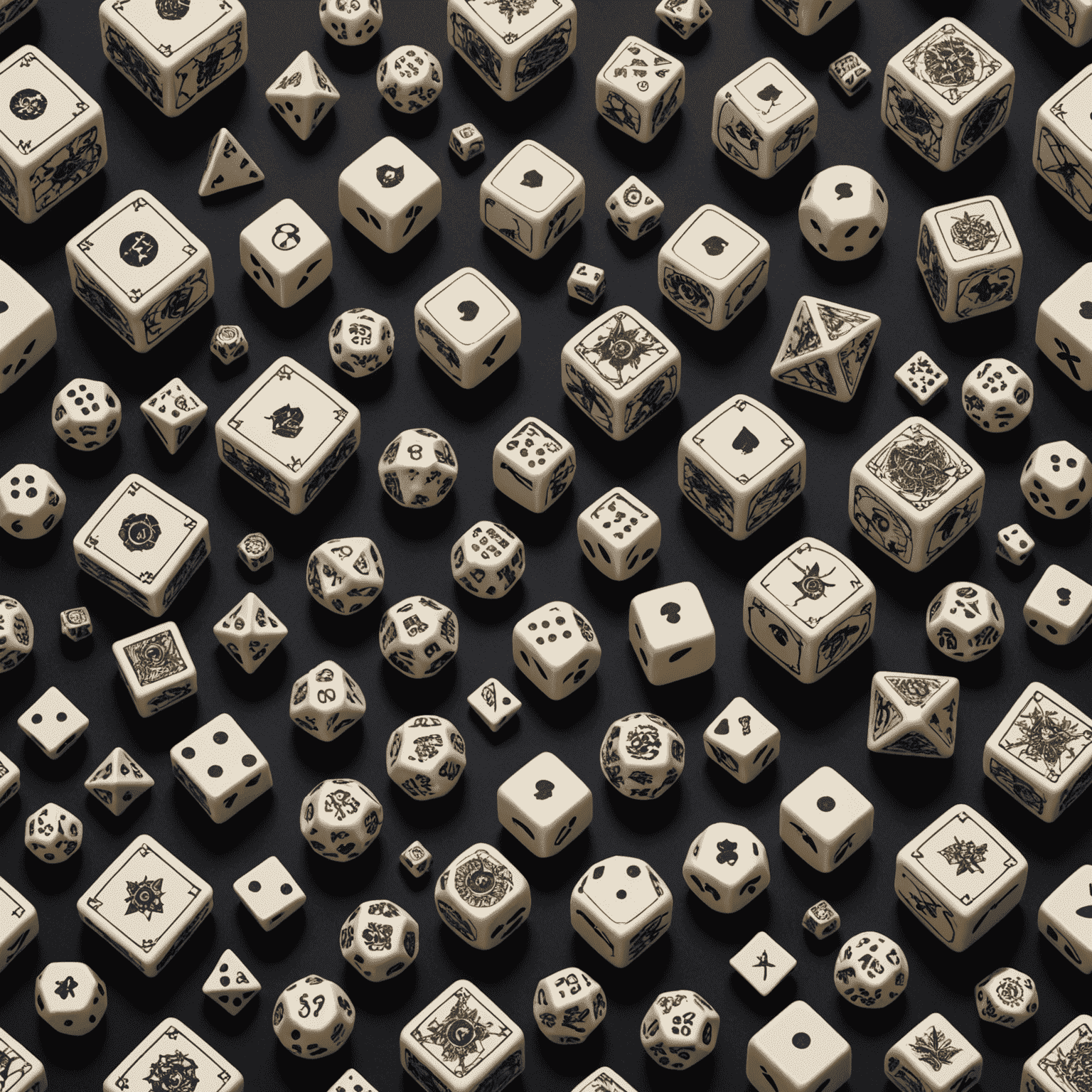 Collage of various game elements like dice, cards, and digital interfaces representing randomization in games